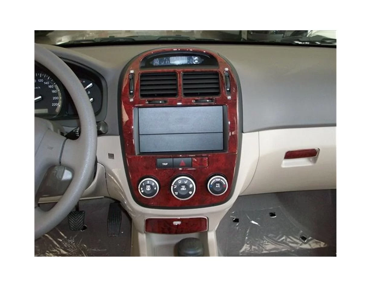 Kia Cerato Sedan 04.2007 Súprava obloženia palubnej dosky 3D interiéru Dekorácia palubnej dosky 7 dielov - 1