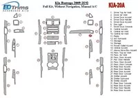 Kompletná sada KIA Mohave 2008-UP, bez súpravy NAVI interiéru BD Dash Trim Kit - 1