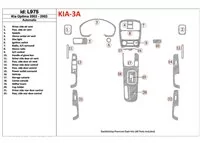 Kia Optima 2002-2003 Súprava obloženia interiéru automatickej prevodovky BD - 1 Kia Optima 2002-2003 Súprava obloženia interiéru automatickej prevodovky BD - 1