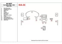 Kia Optima 2002-2003 OEM zhoda interiéru BD Dash ozdobná súprava - 1 Kia Optima 2002-2003 OEM zhoda interiéru BD Dash ozdobná súprava - 1