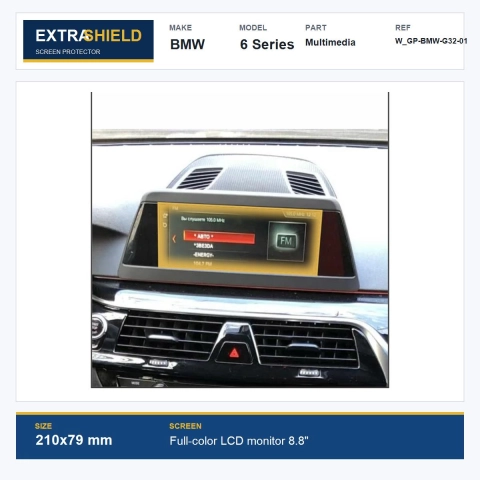 BMW 6 Series Multimedia ExtraShield Screen Protector