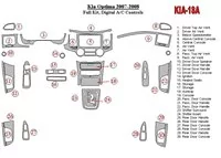 Kompletná sada KIA Optima 2007-2008, súprava obloženia palubnej dosky interiéru BD pre automatické ovládanie AC - 2 Kompletná sada KIA Optima 2007-2008, súprava obloženia palubnej dosky interiéru BD pre automatické ovládanie AC - 2