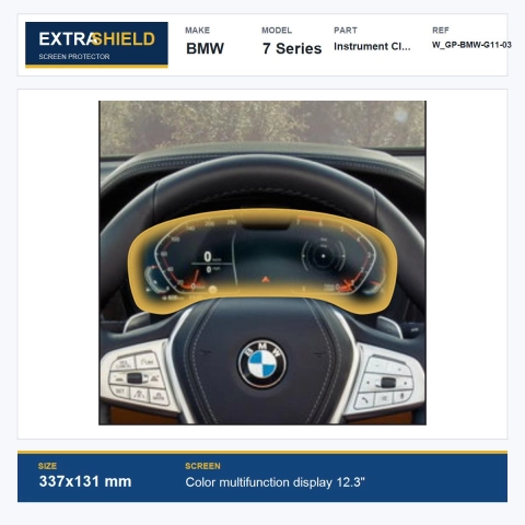 BMW 7 Series Instrument Cluster ExtraShield Screen Protector