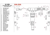 Kompletná sada KIA Optima 2009-2010, manuálna prevodovka AC interiér BD Dash Dekor Kit - 1 Kompletná sada KIA Optima 2009-2010, manuálna prevodovka AC interiér BD Dash Dekor Kit - 1