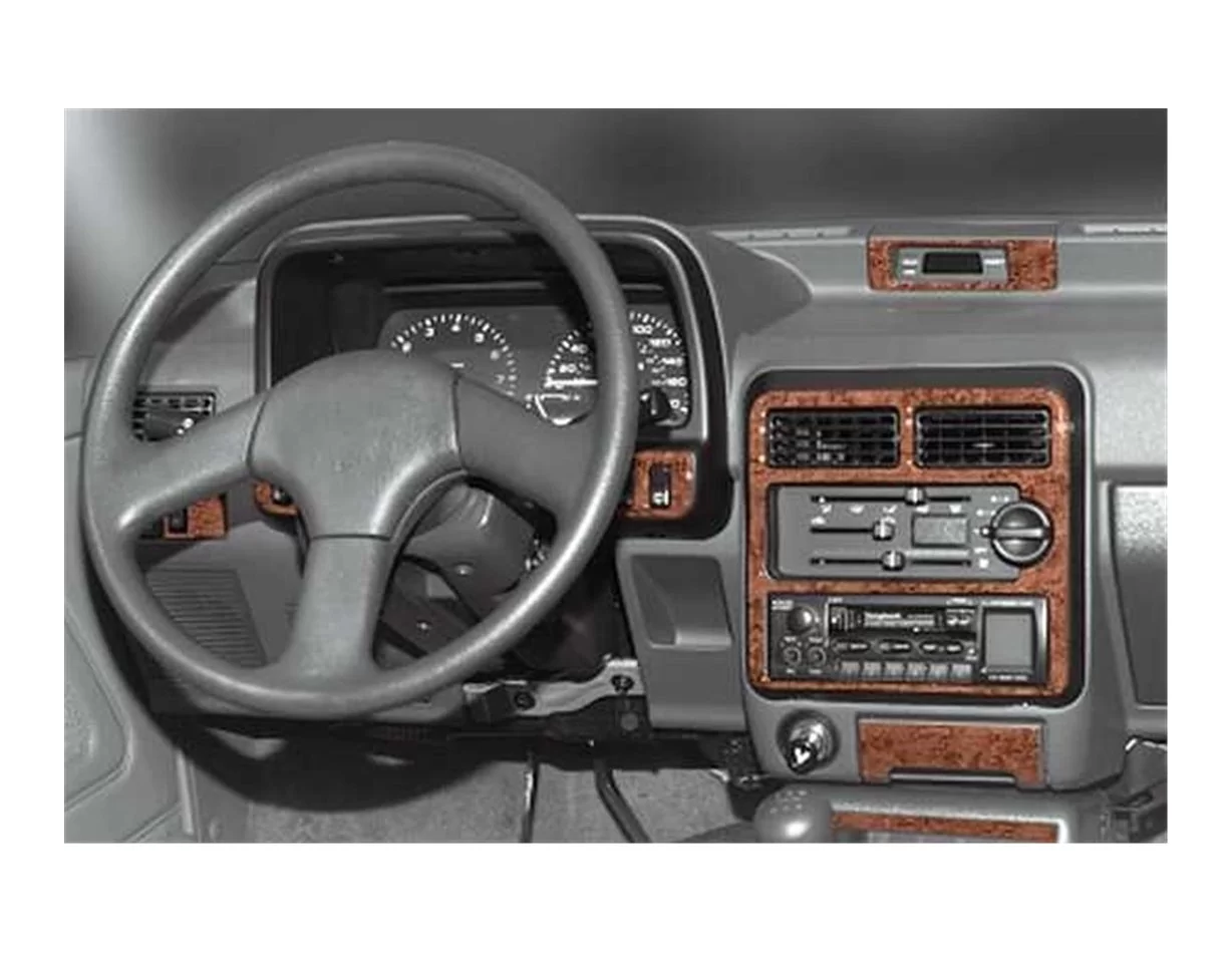 Kia Pride 03.1995 Súprava obloženia palubnej dosky 3D interiéru Dekorácia palubnej dosky 17 dielov - 1