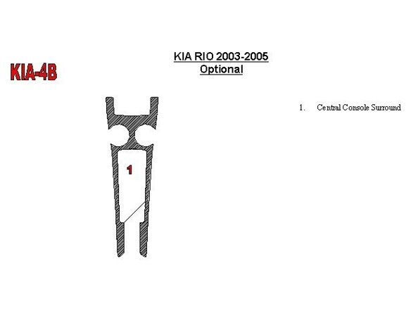 Skoda Favorit 06.89 - 04.95 Habillage Décoration de Tableau de Bord 6-Pièce