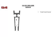 Kia Rio 2003-2005 Doplnky Interiér BD Dash Obloženie Kit - 1 Kia Rio 2003-2005 Doplnky Interiér BD Dash Obloženie Kit - 1