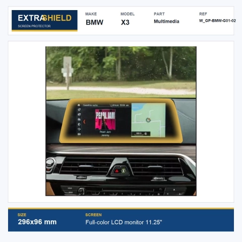 BMW X3 Multimedia ExtraShield Screen Protector