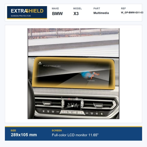 BMW X3 Multimedia ExtraShield Screen Protector