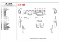 Kompletná súprava Kia Rio 2012-UP s interiérom rádia UVO BD Dash Trim Kit - 1 Kompletná súprava Kia Rio 2012-UP s interiérom rádia UVO BD Dash Trim Kit - 1