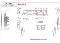 Kompletná sada Kia Rio 2012-UP, bez UVO rádia interiéru BD Dash Trim Kit - 1 Kompletná sada Kia Rio 2012-UP, bez UVO rádia interiéru BD Dash Trim Kit - 1