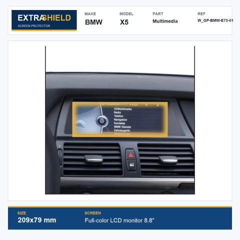 BMW X5 Multimedia ExtraShield Screen Protector