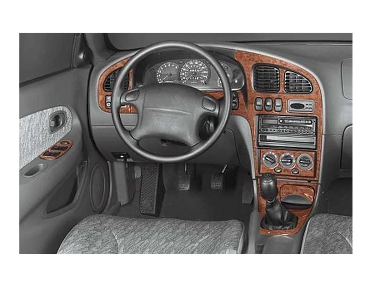 Kia Shuma 04.1998 Súprava obloženia palubnej dosky 3D interiéru Dekorácia palubnej dosky 13 dielov - 1
