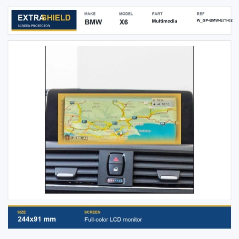 BMW X6 Multimedia ExtraShield Screen Protector