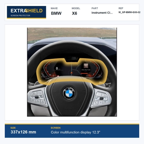 BMW X6 Instrument Cluster ExtraShield Screen Protector