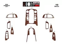 Kia Sorento 01.2011 Súprava obloženia palubnej dosky 3D interiéru Dekorácia palubnej dosky 10 dielov - 2 Kia Sorento 01.2011 Súprava obloženia palubnej dosky 3D interiéru Dekorácia palubnej dosky 10 dielov - 2