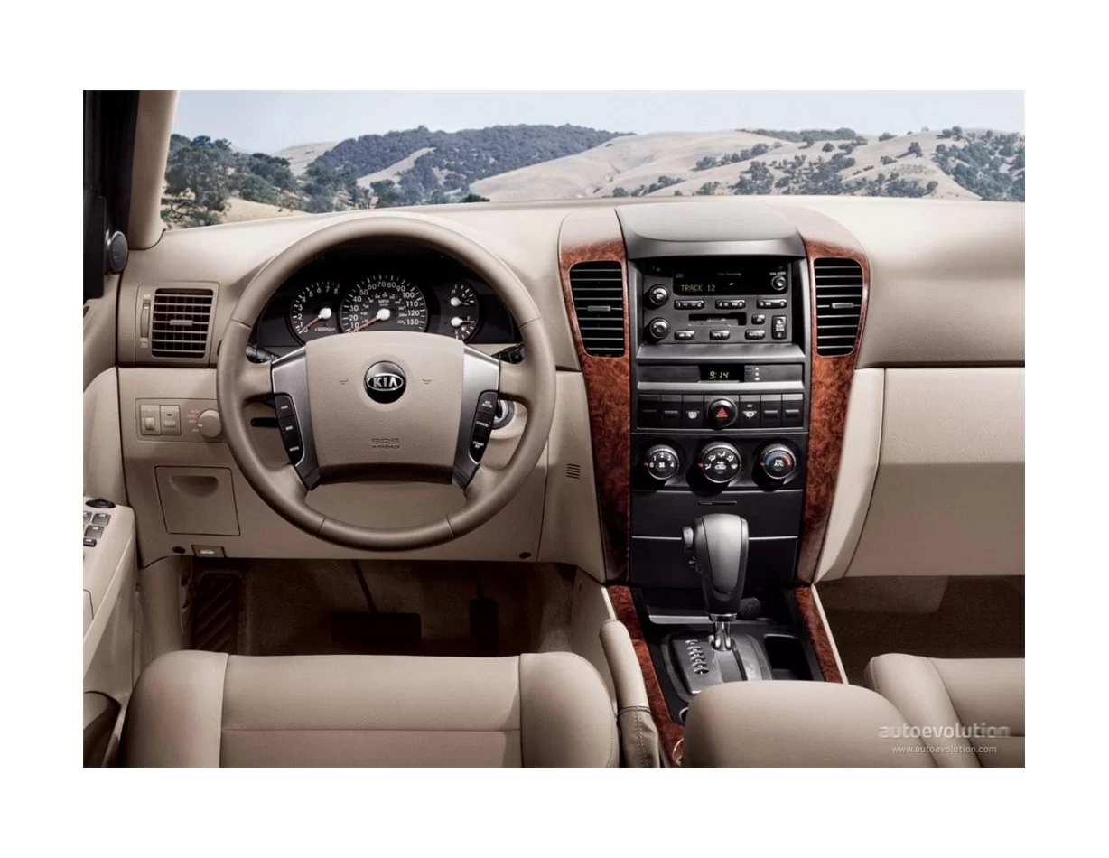 Kia Sorento 07.07-12.10 Súprava obloženia palubnej dosky interiéru 3D Dekor 7 dielov - 1