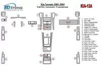 Kompletná súprava Kia Sorento 2003-2004, súprava obloženia interiéru automatickej prevodovky BD - 1 Kompletná súprava Kia Sorento 2003-2004, súprava obloženia interiéru automatickej prevodovky BD - 1