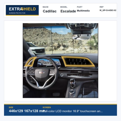 Cadillac Escalade Multimedia ExtraShield Screen Protector