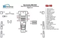 Základná sada KIA Sorento 2008-2010, automatická prevodovka, s vyhrievaným interiérom sedadiel Súprava obloženia palubnej dosky Základná sada KIA Sorento 2008-2010, automatická prevodovka, s vyhrievaným interiérom sedadiel Súprava obloženia palubnej dosky