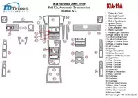 Kompletná súprava KIA Sorento 2008-2010, automatická prevodovka, bez vyhrievania interiéru sedadiel Súprava obloženia palubnej d Kompletná súprava KIA Sorento 2008-2010, automatická prevodovka, bez vyhrievania interiéru sedadiel Súprava obloženia palubnej d