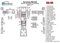 Kompletná súprava KIA Sorento 2008-2010, automatická prevodovka, s vyhrievaným interiérom sedadiel Súprava obloženia palubnej do Kompletná súprava KIA Sorento 2008-2010, automatická prevodovka, s vyhrievaným interiérom sedadiel Súprava obloženia palubnej do