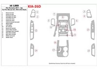 Kompletná sada KIA Sorento 2011-UP, Klimatizácia, S UVO Rádiom Interiér BD Dash Trim Kit - 1 Kompletná sada KIA Sorento 2011-UP, Klimatizácia, S UVO Rádiom Interiér BD Dash Trim Kit - 1