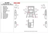 Kompletná sada KIA Sorento 2011-UP, Klimatizácia, S UVO Rádiom Interiér BD Dash Trim Kit - 1 Kompletná sada KIA Sorento 2011-UP, Klimatizácia, S UVO Rádiom Interiér BD Dash Trim Kit - 1