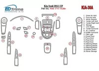 Kompletná sada Kia Soul 2012-UP s interiérom rádia UVO BD Dash Trim Kit - 1