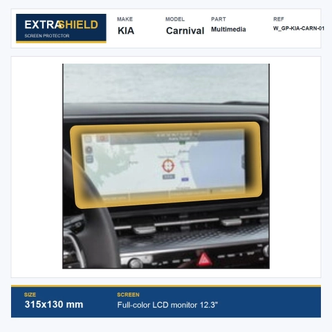 KIA Carnival Multimedia ExtraShield Screen Protector