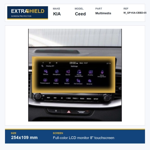 KIA Ceed Multimedia ExtraShield Screen Protector