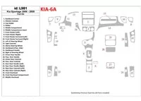 Kia Sportage 2006-2008 Kompletná súprava interiéru BD Dash Trim Kit - 1 Kia Sportage 2006-2008 Kompletná súprava interiéru BD Dash Trim Kit - 1