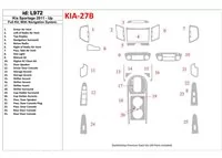 Kompletná sada KIA Sportage 2011-UP so systémom NAVI Interiér BD Dash Trim Kit - 1 Kompletná sada KIA Sportage 2011-UP so systémom NAVI Interiér BD Dash Trim Kit - 1
