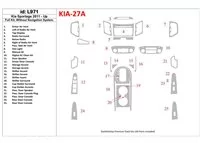 Kompletná sada KIA Sportage 2011-UP, bez systému NAVI Interiér BD Dash Trim Kit - 1 Kompletná sada KIA Sportage 2011-UP, bez systému NAVI Interiér BD Dash Trim Kit - 1