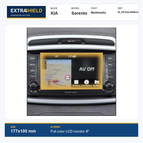 KIA Sorento Multimedia ExtraShield Screen Protector