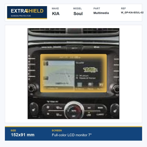 KIA Soul Multimedia ExtraShield Screen Protector