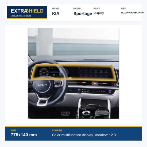 KIA Sportage Display ExtraShield Screen Protector