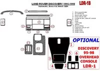 Land Rover Discovery 1995-1998 automatická prevodovka, základná sada, súprava OEM interiéru BD Dash Trim Kit - 1