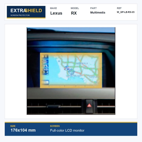 Lexus RX Multimedia ExtraShield Screen Protector