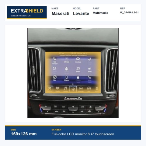 Maserati Levante Multimedia ExtraShield Screen Protector