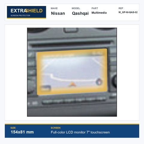 Nissan Qashqai Multimedia ExtraShield Screen Protector
