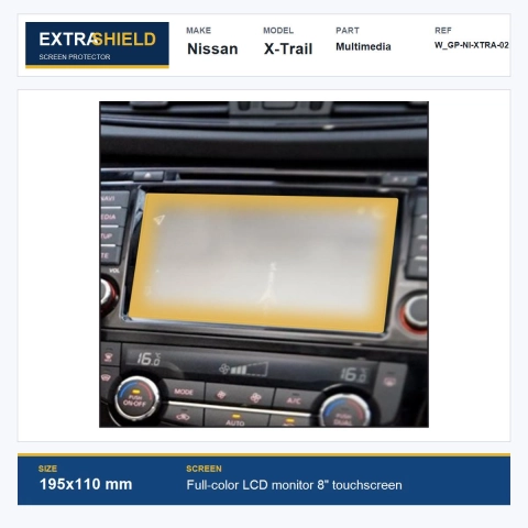 Nissan X-Trail Multimedia ExtraShield Screen Protector