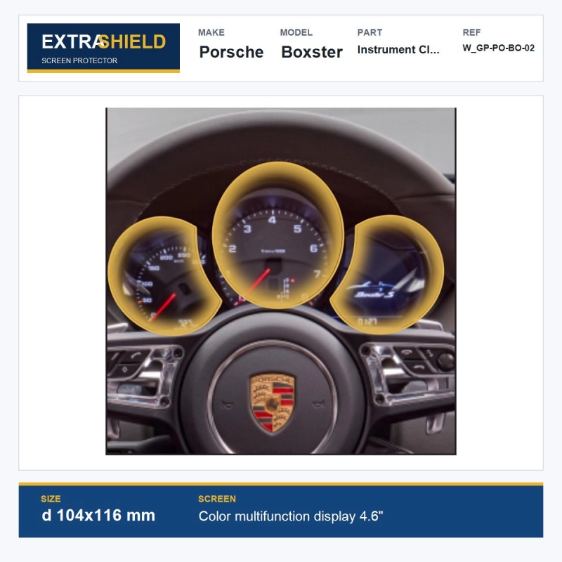 Porsche Boxster Instrument Cluster ExtraShield Screen Protector