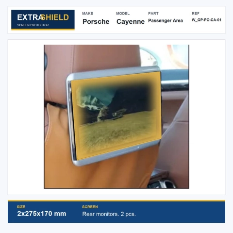 Porsche Cayenne Passenger Area ExtraShield Screen Protector