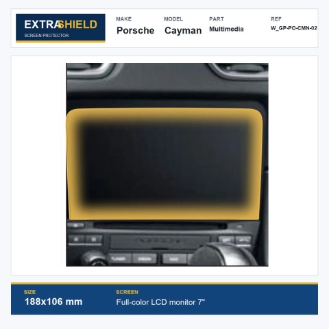 Porsche Cayman Multimedia ExtraShield Screen Protector