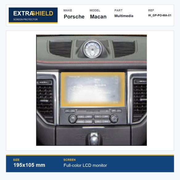 Porsche Macan Multimedia ExtraShield Screen Protector