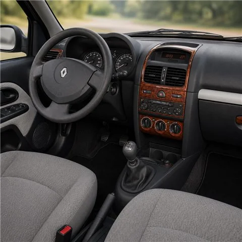 Renault Clio-2 2001-2005 3D dekor palubnej dosky, 15 dielov