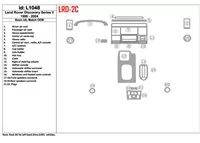Základná sada Land Rover Discovery 1999-2004, bez OEM interiérovej súpravy BD Dash Trim Kit - 1