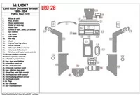 Land Rover Discovery 1999-2004 Kompletná súprava, OEM zhoda interiéru BD Dash Dekor Kit - 1