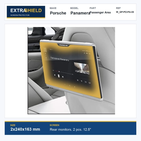 Porsche Panamera Passenger Area ExtraShield Screen Protector